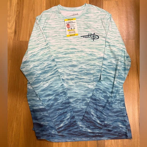 Reel Life Other - Reef Life Mens Sun Ray Defender Series Long Sleeve UPF 50+ Sun Protection Shirt